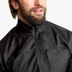 Dernier modèle de veste à capuche pull-over décontracté pour hommes en hiver Coupe-vent à capuche zippée complète Design de couleur personnalisée - Product Image 2