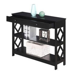 Tables console en métal élégantes et élégantes avec des finitions antiques complexes pour un décor moderne et vintage - Product Image 2