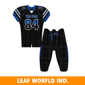 2025 meilleure qualité conception personnalisée uniforme de Football américain pour garçons tendance respirant à manches courtes Style grande taille pour l'été - Product Image 2