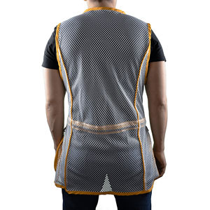 Recién llegado, chaleco de tiro acolchado de cuero de poliéster para exteriores con bolsillos de carga dobles de malla fresca ventilada - Product Image 2