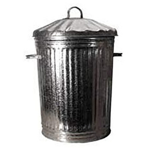 Modern Round Shape Metal <b>Small</b> Dustbin Storage Open Lid Trash Stainless Dustbin for Home - Product Image 3