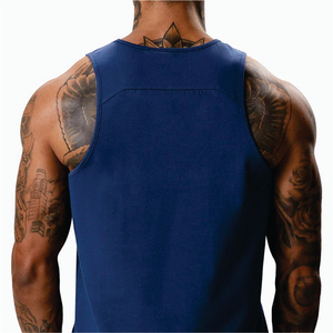 Custom Wholesale Fitness Sports Workout Gym Clothing Tank Top Bodybuilding <b>Stringer</b> <b>Vest</b> Custom Cotton Gym Mens Running Singlet - Product Image 6