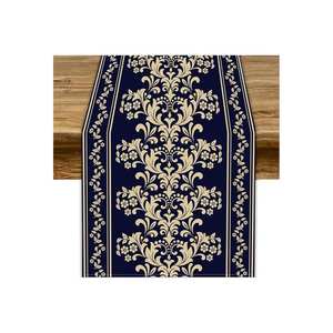 Design unique et magnifique brodé 100% coton facile à rouler pour ranger et nettoyer le chemin de table à manger - Product Image 3