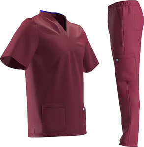 Uniformes hospitaliers pour infirmières et médecins Unisex 2025 Custom 4-Way Stretch Spandex Nursing Scrubs Suit Summer Prints OEM - Product Image 1