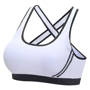Breathable Custom Sports Bra Plus Size Huge High Seamless Sports Bra With High Support 100 Polyester