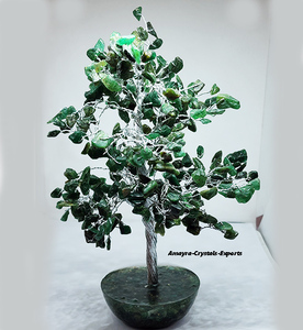 Árbol de Ágata Verde con Base de Resina de Jade Verde, Árboles de Ágata Semipreciosos Curativos para Regalos, Compre en Amayra Crystal - Product Image 3