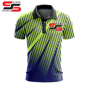 Promoción de ventas, logotipo personalizado, impresión 3D digital sublimada, Piqué, tejido de poliéster, bordado, Polo de Golf para hombre - Product Image 5