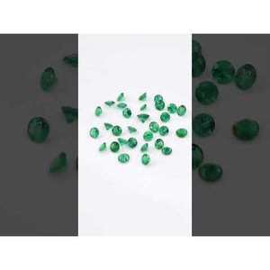 Natural Zambian Emerald Calibrated <b>Round</b> 4mm & 4.5mm AAA Grade Loose Gemstone IGI Certified Variety <b>Cushion</b> Heart Marquise Cut - Product Image 3