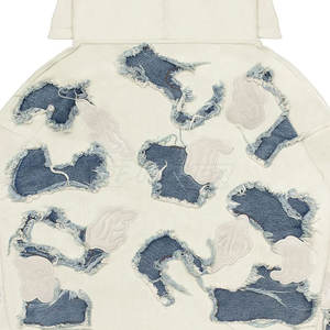 Sudadera con Capucha de Alta Calidad con Efecto Desgastado para Hombre, Diseño Holgado y Estilo Urbano - Product Image 3