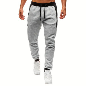 Pantalon de survêtement athlétique décontracté pour hommes, rayures latérales, confort toutes saisons, cordon de serrage, pantalon de gym en mélange de polyester - Product Image 2