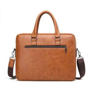 Genuine Leather New Waterproof Lawyer Handbags Crossbody Shoulder Travel Business <b>Laptop</b> <b>Bag</b> PU Leather <b>Briefcase</b> <b>Bags</b> for Men - Product Image 4