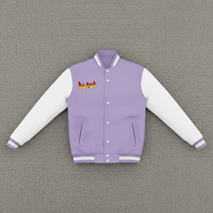 แจ็คเก็ตวาร์ซิตี้สตรีทแวร์ไซส์พลัสคุณภาพสูงสั่งทำพิเศษสำหรับผู้หญิง พร้อมโลโก้ปักไหมพรมแบบเชนิลล์ แจ็คเก็ตเนื้อหนา - Product Image 4