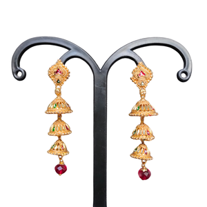 Bulk Suppliers <b>Earrings</b> Set with Traditional Designed 22CT Gold Plated <b>Jhumka</b> <b>Earrings</b> Jewelry for Women Wear by Exporters - Product Image 1