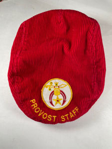 Maçonnique Blanc Shriner Casquette Plate Oversleeve Brodé Provost Personnel Polyester/Coton & Cuir Naturel Casual Four Seasons Use - Product Image 2