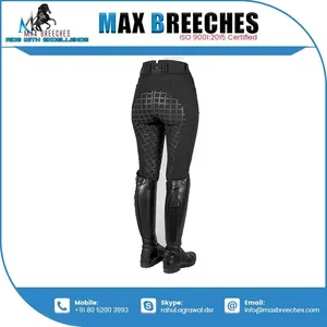 2023 Women's Silicone Full Seat Fitness Leggings Breathable Riding Breeches with Horse Jodhpurs Skin-Friendly Leg Guards <b>Warmers</b> - Product Image 4