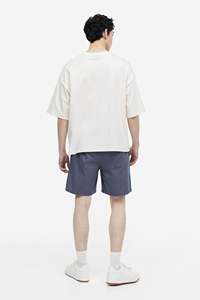 Pantalones Cortos Deportivos Casuales Personalizados al por Mayor para Hombre, de Tela de Rizo, Cómodos, con Cintura Elástica Alta, Estampado Animal y Bolsillo Tipo Cargo - Product Image 3