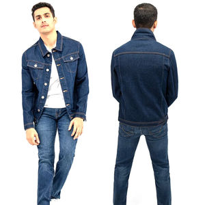 Chaqueta Vaquera Casual para Hombre, Corte Ajustado, Estilo Vintage, Holgada, Resistente, Retro, Azul, Negro, Lavado Claro, Desgastada, Ropa de Calle - Product Image 1