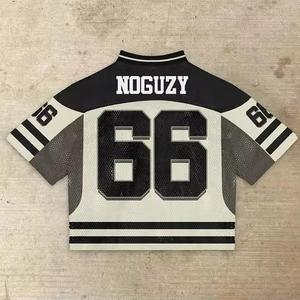 Camiseta de fútbol americano de manga corta personalizada OEM para hombre, alta calidad, 100% poliéster, secado rápido, transpirable, talla grande, nuevo diseño - Product Image 6