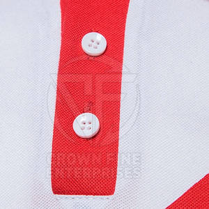 Manga corta ajustada para hombre de alta calidad para Polos 100% algodón transpirable patrón sólido tejido de punto calidad Premium - Product Image 4