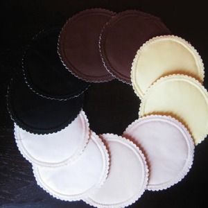 Coussinets d'allaitement lavables Coussinets d'allaitement en coton doux réutilisables et étanches pour les mères - Product Image 1