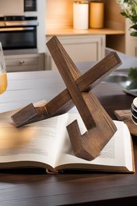 Hot selling Top quality Wooden Bookends Elegant Natural <b>Book</b> Holder for Home Office Libraries - Product Image 3