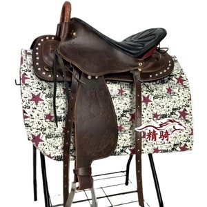 Nouvelle conception, matériau écologique, selle de cheval de tourisme occidentale en polaire, selle d'endurance pour l'équitation, équipement complet - Product Image 2