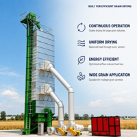 Tour de séchage automatique à circulation continue PLC avec pompe à chaleur pour céréales 150T/J pour maïs, blé, riz, soja, colza – Sécheur continu écoénergétique