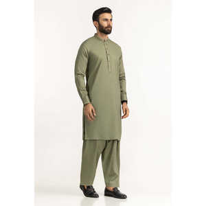 Traje de Invierno para Novio, Corte Regular, Bordado, Verde Menta, 100% Algodón, Modelo SK-EMB25-041 - Product Image 2