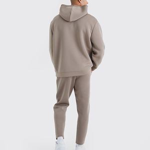 Conjunto Deportivo Personalizado con Logotipo, Unisex, Vintage, de Felpa, 100% Algodón, con Sudadera con Capucha y Pantalones Deportivos para Hombre y Mujer - Product Image 2