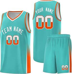 Uniforme de basket-ball personnalisé de haute qualité bon marché matériau en maille vierge réversible vente en gros maillot de basket-ball pour jeunes - Product Image 1