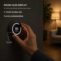 Écran OLED rond de 1,38 à 2,2 pouces avec bouton poussoir, variateur d'intensité, écran personnalisé pour maison intelligente, commande tactile murale par geste – Fournisseur