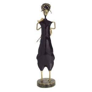 Estatuilla de músico de metal ligero contemporáneo multicolor para decoración del hogar - Product Image 5