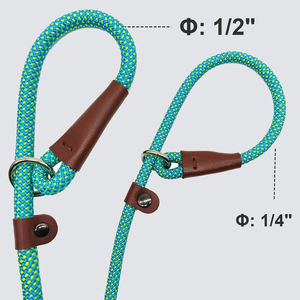 สายจูงสุนัขหนัง PU สีสันสดใสปลอกคอหนังขนาดใหญ่ออกแบบได้ตามต้องการจากโรงงาน - Product Image 3