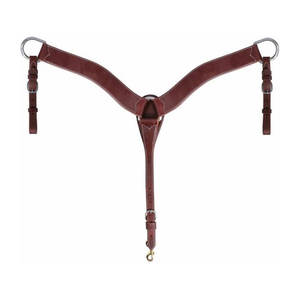 Collar de pecho de caballo con diseño de cuero hecho a mano Collar de pecho de caballo de montar occidental ajustable - Product Image 3