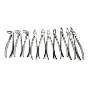 Poignées ergonomiques, 10 pièces, pinces orthodontiques manuelles pour adultes, pinces d'extraction dentaire, ensemble d'instruments chirurgicaux dentaires, kit d'outils - Product Image 6