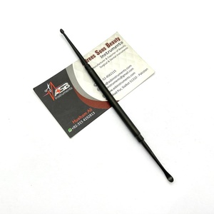 Dispensador de cutículas y uñas 2 en 1, color negro mate, para salón de belleza, Nail Art, cutícula, cuchara, acero inoxidable - Product Image 6