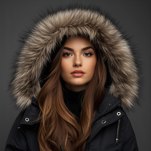 แจ็กเก็ตขนแกะอบอุ่นสำหรับผู้ชายและผู้หญิงในฤดูหนาวมีฮู้ดพิมพ์โลโก้และแบบปักออกแบบได้ตามต้องการ - Product Image 2