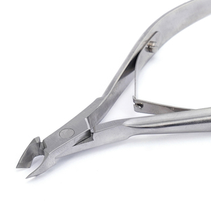 Kit de alicates de uñas de doble resorte con logotipo personalizado al por mayor, pinzas para cutículas de dedos de los pies con función de recorte de piel muerta, herramienta de belleza - Product Image 2