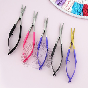 High Quality <b>Micro</b> Spring Scissors Stainless Steel Lashes <b>Extension</b> Eyebrow Scissors Cuticle Scissors Professional Tool - Product Image 1