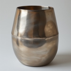 Premium Hammered <b>Copper</b> Finish Metal <b>Vase</b> With Modern Round Shape Ideal For Stylish Homes And Wedding Decoration - Product Image 2