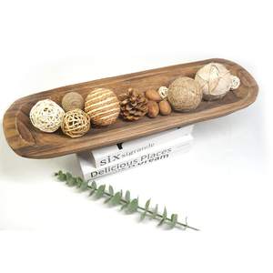 Premium Quality Durable Handmade Wooden Serving and Decorative <b>Dough</b> <b>Bowl</b> for Hotels Restaurants Home Kitchen Accessories. - Product Image 3