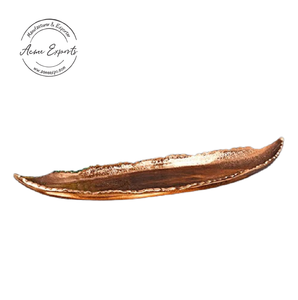 Bandeja decorativa de latón con forma de hoja doble con acabado pulido, ideal para centro de mesa, regalo, acento de entrada y Decoración de mesa - Product Image 2