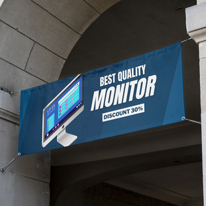 Banner de vinilo reciclable impreso con solvente ecológico portátil Banner publicitario ecológico <span class=keywords><strong>para</strong></span> eventos sostenibles Material verde - Product Image 6