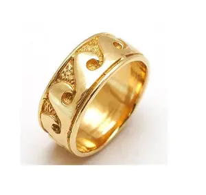 Cincin kuningan gaya populer desain mode perhiasan cincin kuningan 100% cincin kuningan asli ukuran disesuaikan dengan Diskon
