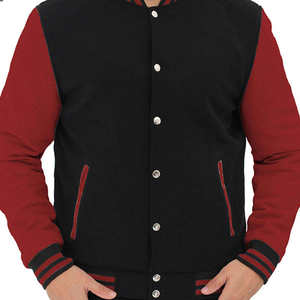 Veste universitaire unisexe en laine de qualité supérieure, impression de logo personnalisé, doublure en polyester et satin, décoration brodée sur le corps de Letterman - Product Image 5