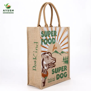 Sac personnalisable en jute Earthy Chic à deux niveaux avec une grande capacité pour l'alimentation, le shopping, le pique-nique et la plage. - Product Image 3