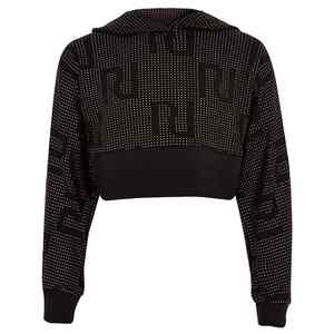 เสื้อครอปแฟชั่นสตรีออกแบบมาเพื่อให้มั่นใจในลุคสุดชิคขณะที่ยังคงความนุ่มและสบาย - Product Image 2