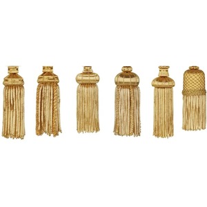 Gold Bullion Fringe <b>Tassels</b> Metallic High Quality Garment Church Vestments Decoration - Product Image 2