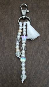 Porte-clés pendentif fleur perlée, cordon pour téléphone portable, décoration de sac, pour cadeau, sangles de sac coquines - Product Image 4