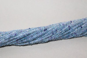 Vente chaude 2-2.5mm Fluorite Perles De Pierres Précieuses Belles Perles De Pierre De Forme À Facettes Naturelles Brins pour Bijoux En Gros - Product Image 2